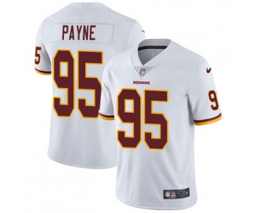 Nike Washington Redskins #95 Da'Ron Payne White Men's Stitched NFL Vapor Untouchable Limited Jersey