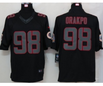 Nike Washington Redskins #98 Brian Orakpo Black Impact Limited Jersey