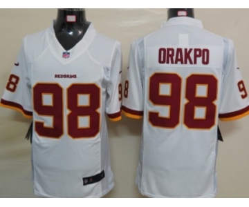 Nike Washington Redskins #98 Brian Orakpo White Limited Jersey