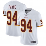 Redskins #94 Da'Ron Payne White Men's Stitched Football Vapor Untouchable Limited Jersey