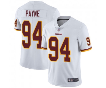 Redskins #94 Da'Ron Payne White Men's Stitched Football Vapor Untouchable Limited Jersey