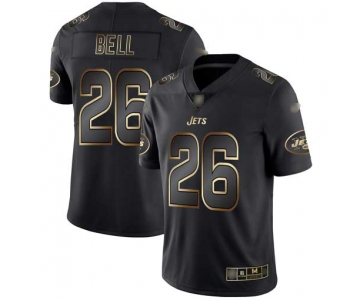 Jets #26 Le'Veon Bell Black Gold Men's Stitched Football Vapor Untouchable Limited Jersey