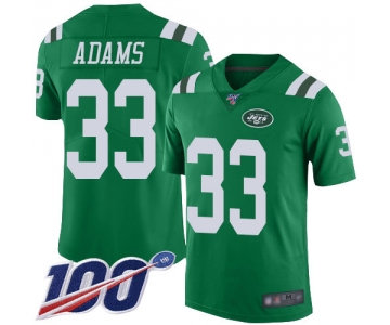 Jets #33 Jamal Adams Green Men's Stitched Football Limited Rush 100th Season Jersey