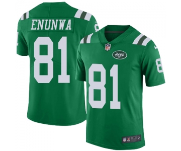 Jets #81 Quincy Enunwa Green Men's Stitched Football Limited Rush Jersey