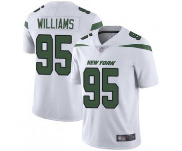 Jets #95 Quinnen Williams White Men's Stitched Football Vapor Untouchable Limited Jersey