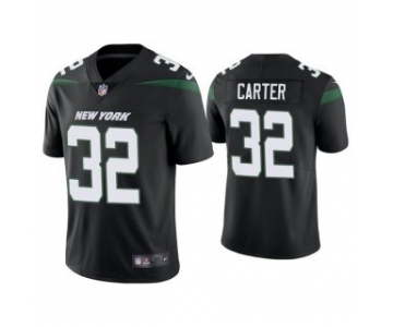 Men's Black New York Jets #32 Michael Carter 2021 Vapor Untouchable Limited Stitched Jersey