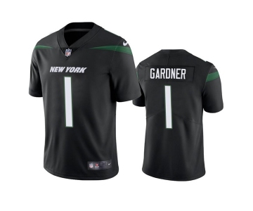 Men's New York Jets #1 Ahmad Gardner 2022 Black Vapor Untouchable Limited Stitched Jersey