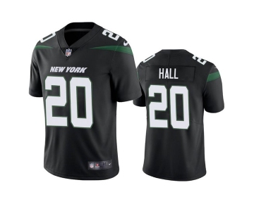 Men's New York Jets #20 Breece Hall 2022 Black Vapor Untouchable Limited Stitched Jersey