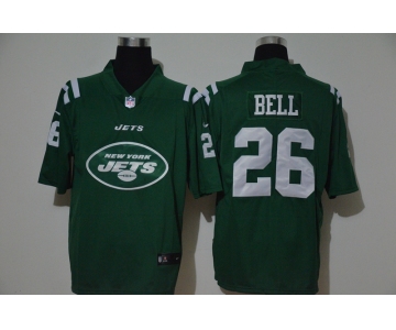 Men's New York Jets #26 Le'Veon Bell Green 2020 Big Logo Vapor Untouchable Stitched NFL Nike Fashion Limited Jersey