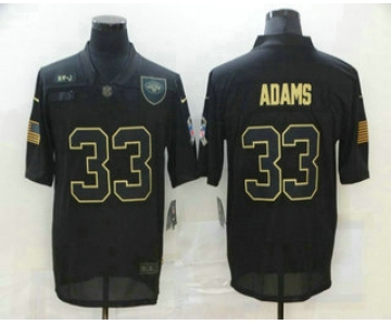 Men's New York Jets #33 Jamal Adams Black 2020 Salute To Service Stitched NFL Nike Limited Jersey