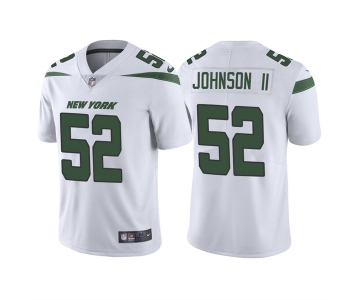 Men's New York Jets #52 Jermaine Johnson II 2022 White Vapor Untouchable Limited Stitched Jersey