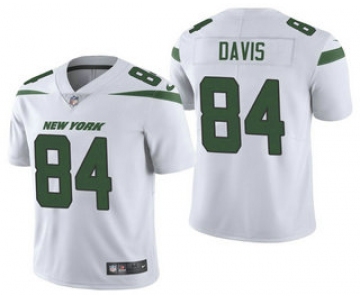 Men's New York Jets #84 Corey Davis White 2021 Vapor Untouchable Stitched NFL Nike Limited Jersey