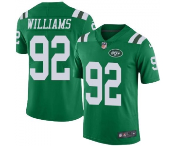 Men's New York Jets #92 Leonard Williams Green 2016 Color Rush Stitched NFL Nike Limited Jersey