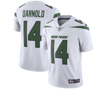 Men's Nike New York Jets 14 Sam Darnold White New 2019 Vapor Untouchable Limited Jersey