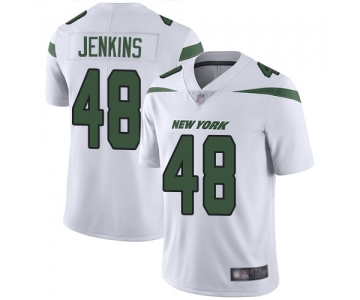 New York Jets #48 Jordan Jenkins White Men's Stitched Football Vapor Untouchable Limited Jersey