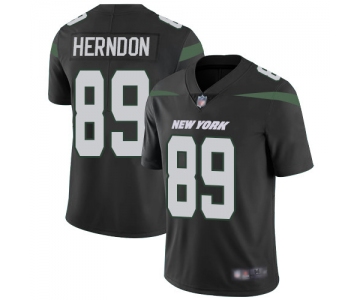 New York Jets #89 Chris Herndon Black Alternate Men's Stitched Football Vapor Untouchable Limited Jersey