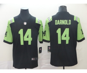 Nike Jets 14 Sam Darnold Black City Edition Vapor Untouchable Limited Jersey