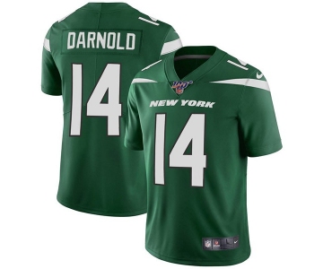 Nike Jets 14 Sam Darnold Green 100th Season Vapor Untouchable Limited Jersey