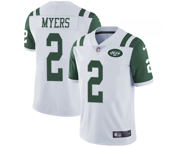 Nike Jets #2 Jason Myers White Men's Stitched NFL Vapor Untouchable Limited Jersey