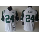 Nike New York Jets #24 Darrelle Revis White Limited Jersey