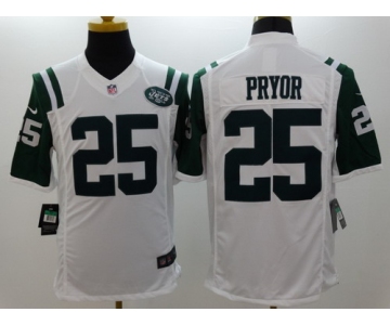 Nike New York Jets #25 Calvin Pryor White Limited Jersey