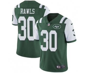 Nike New York Jets #30 Thomas Rawls Green Team Color Men's Stitched NFL Vapor Untouchable Limited Jersey
