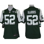 Nike New York Jets #52 David Harris Green Limited Jersey