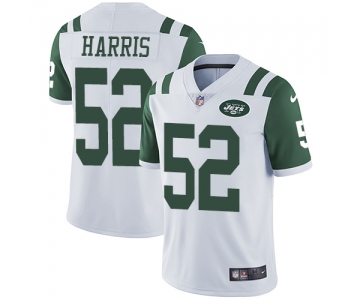 Nike New York Jets #52 David Harris White Men's Stitched NFL Vapor Untouchable Limited Jersey