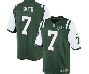 Nike New York Jets #7 Geno Smith Green Limited Jersey