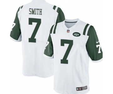 Nike New York Jets #7 Geno Smith White Limited Jersey