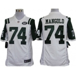 Nike New York Jets #74 Nick Mangold White Limited Jersey