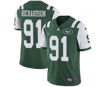 Nike New York Jets #91 Sheldon Richardson Green Team Color Men's Stitched NFL Vapor Untouchable Limited Jersey