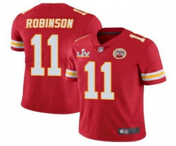 Men's Kansas City Chiefs #11 Demarcus Robinson Red 2021 Super Bowl LV Limited Stitched NFL Jersey