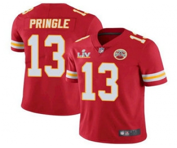 Men's Kansas City Chiefs #13 Byron Pringle Red 2021 Super Bowl LV Limited Stitched NFL Jersey