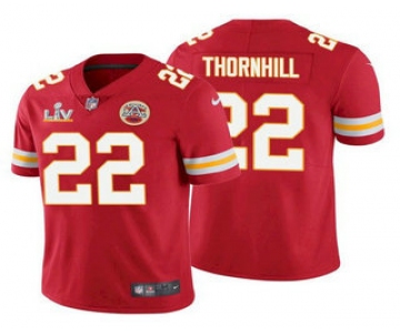 Men's Kansas City Chiefs #22 Juan Thornhill Red 2021 Super Bowl LV Limited Stitched NFL Jersey