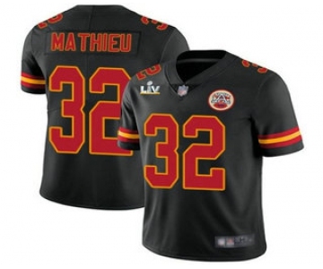 Men's Kansas City Chiefs #32 Tyrann Mathieu Black 2021 Super Bowl LV Vapor Untouchable Stitched Nike Limited NFL Jersey