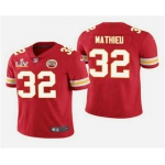 Men's Kansas City Chiefs #32 Tyrann Mathieu Red 2021 Super Bowl LV Vapor Untouchable Stitched Nike Limited NFL Jersey