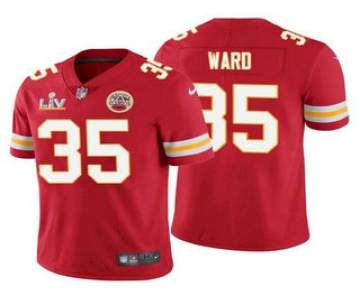 Men's Kansas City Chiefs #35 Charvarius Ward Red 2021 Super Bowl LV Limited Stitched NFL Jersey