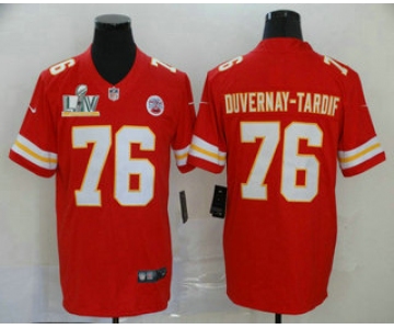 Men's Kansas City Chiefs #76 Laurent Duvernay-Tardif Red 2021 Super Bowl LV Vapor Untouchable Stitched Nike Limited NFL Jersey