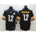 Men's Pittsburgh Steelers #12 Terry Bradshaw Black 2017 Vapor Untouchable Stitched NFL Nike Limited Jersey