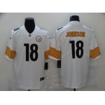 Men's Pittsburgh Steelers #18 Diontae Johnson White 2020 Vapor Untouchable Stitched NFL Nike Limited Jersey