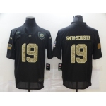 Men's Pittsburgh Steelers #19 JuJu Smith-Schuster Black Camo 2020 Salute To Service Stitched NFL Nike Limited Jersey