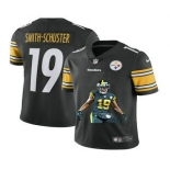 Men's Pittsburgh Steelers #19 JuJu Smith-Schuster Black Player Portrait Edition 2020 Vapor Untouchable Stitched NFL Nike Limited Jerseys