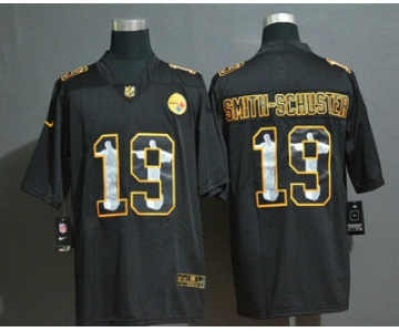 Men's Pittsburgh Steelers #19 JuJu Smith-Schuster Jesus Faith Black Vapor Untouchable Stitched NFL Nike Limited Jersey