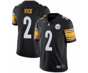 Men's Pittsburgh Steelers #2 Michael Vick Black Vapor Untouchable Limited Stitched Jersey