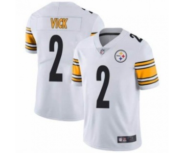 Men's Pittsburgh Steelers #2 Michael Vick White Vapor Untouchable Limited Stitched Jersey