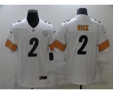 Men's Pittsburgh Steelers #2 Mike Vick White 2021 Vapor Untouchable Stitched NFL Nike Limited Jersey