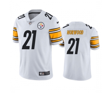 Men's Pittsburgh Steelers #21 Tre Norwood White Vapor Untouchable Limited Stitched Jersey