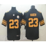 Men's Pittsburgh Steelers #23 Joe Haden Black 2016 Color Rush Stitched NFL Nike Limited Jersey