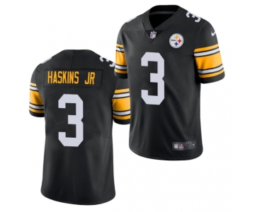 Men's Pittsburgh Steelers #3 Dwayne Haskins Jr. Black Vapor Untouchable Limited Stitched Jersey